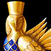 Sirin brooch - gold, enamel